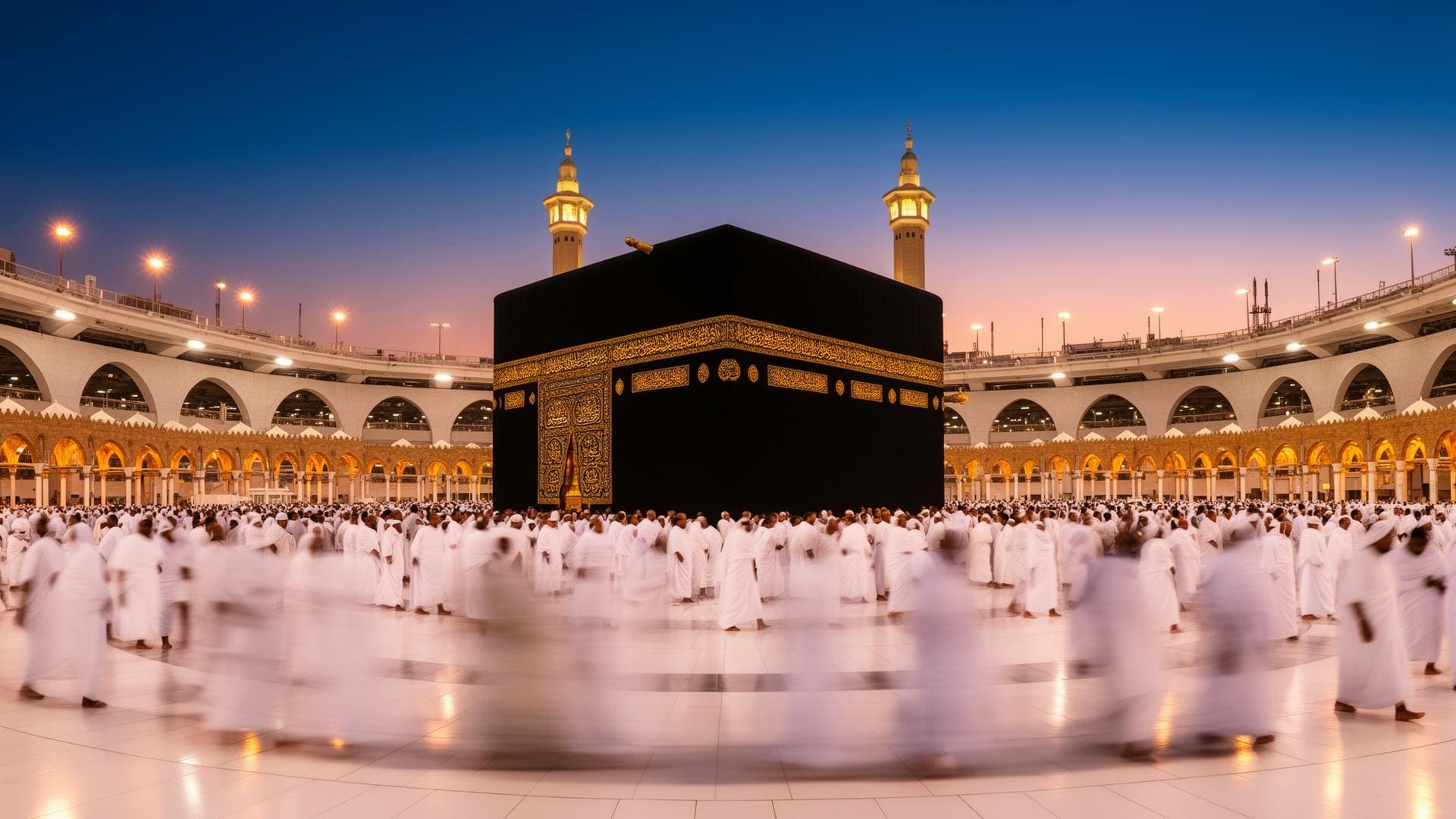 The Holy Kaaba at fajr